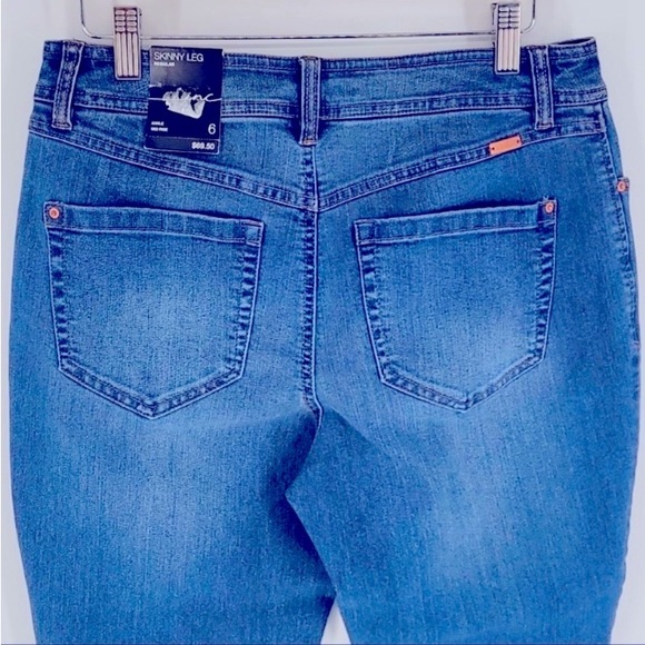 Jeans INC INTERNATIONAL CONCEPTS Blue Ankle Mid Rise Skinny Leg Regular Size 6 - Picture 12 of 12